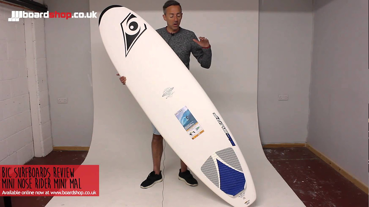 Bic Surfboards Mini Nose Rider Review - YouTube