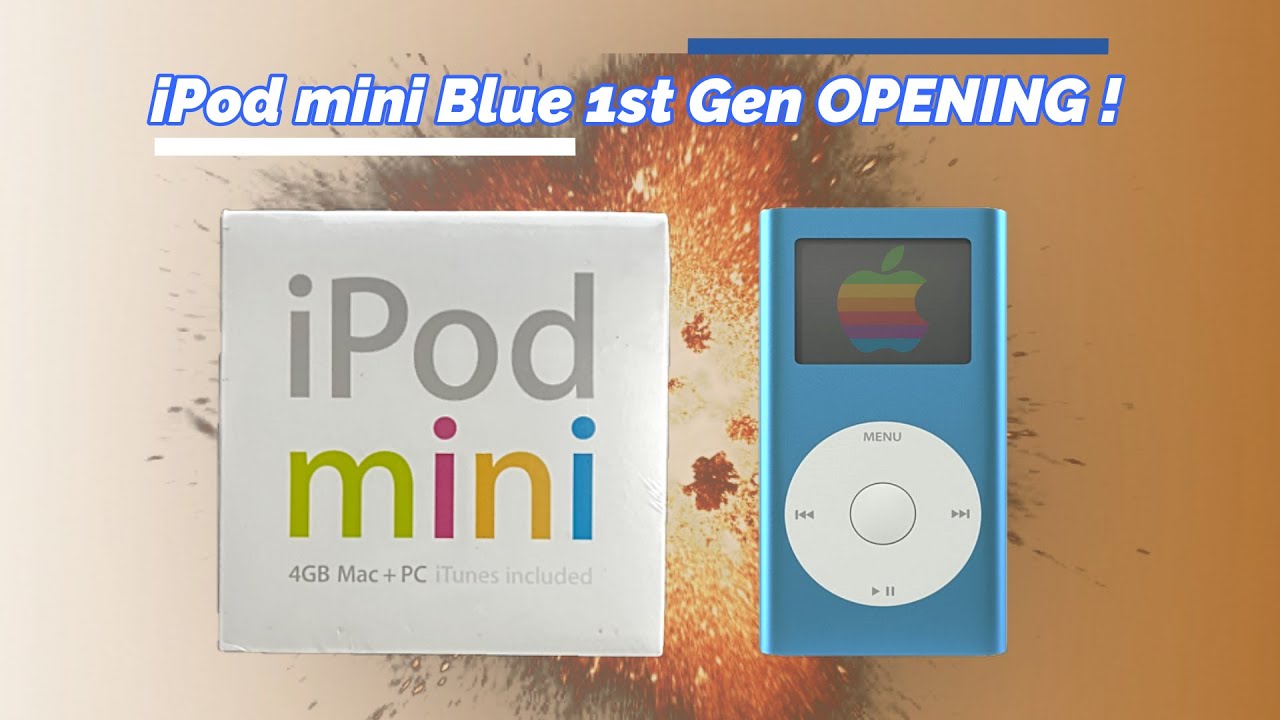 iPod mini 1st generation 4 Gb blue OPENING - YouTube