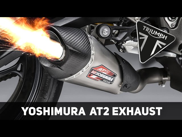 Yoshimura AT2 exhaust installation on 2020 Triumph Street Triple