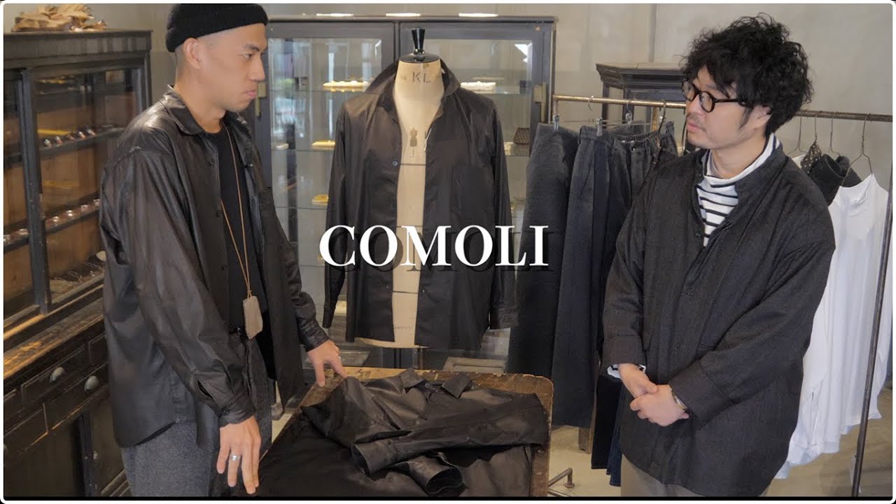 COMOLI's leather shirt is so versatile. - YouTube
