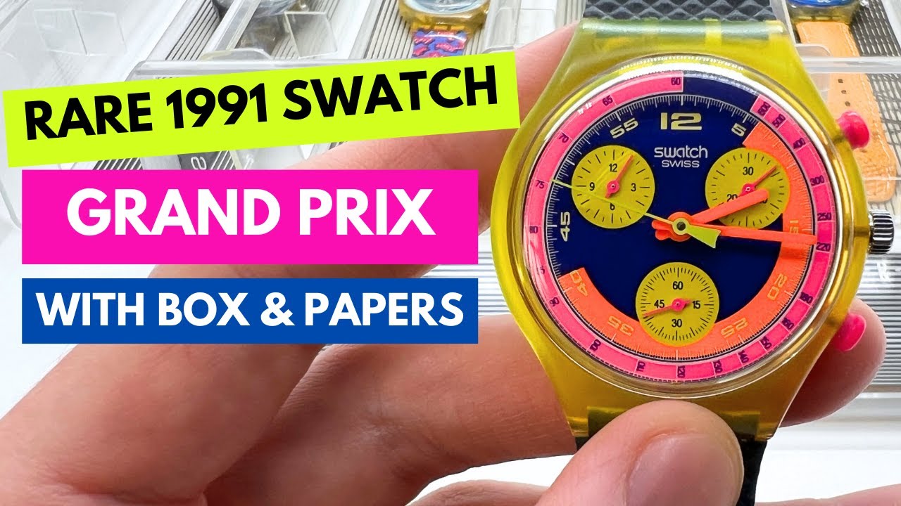 Swatch Grand Prix SCJ 101 with Original Box and Papers in Mint