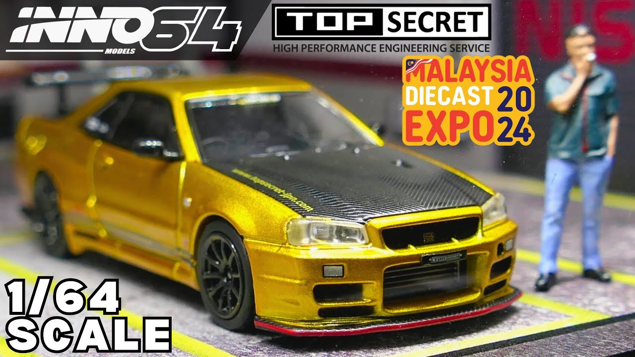 Unboxing INNO64 TOP SECRET Nissan GT-R R34 | Color: Top Secret