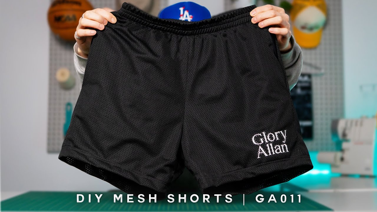 Mesh Shorts DIY - learn how to sew shorts for free