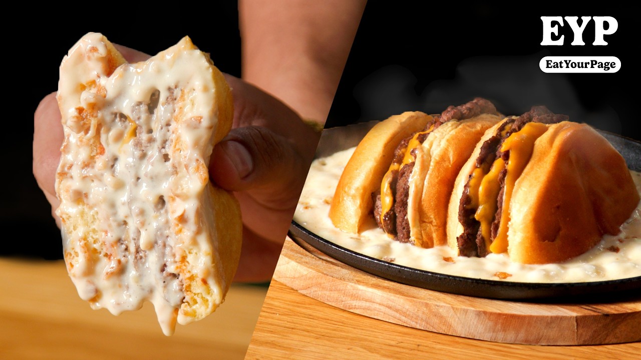 We Tried To Re-Create The Viral Japanese Cheeseburger - YouTube