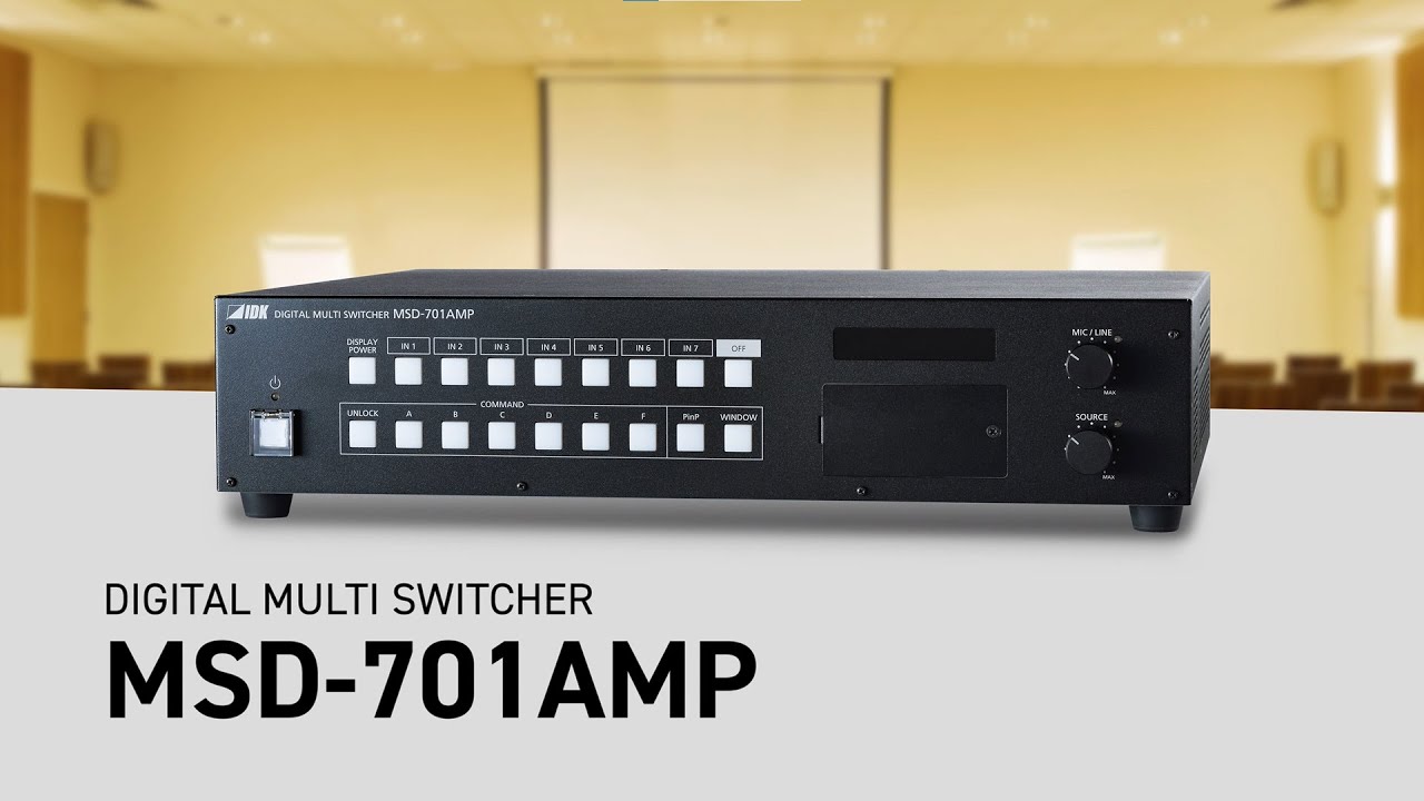 MSD-701AMP デジタルマルチスイッチャー パワーアンプ内蔵モデル