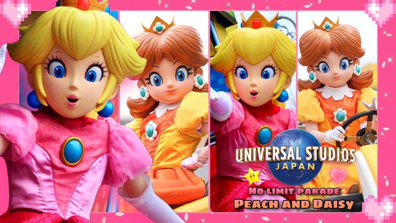 💗 Universal Studio Japan (NO Limit Parade) Peach and Daisy Mascot