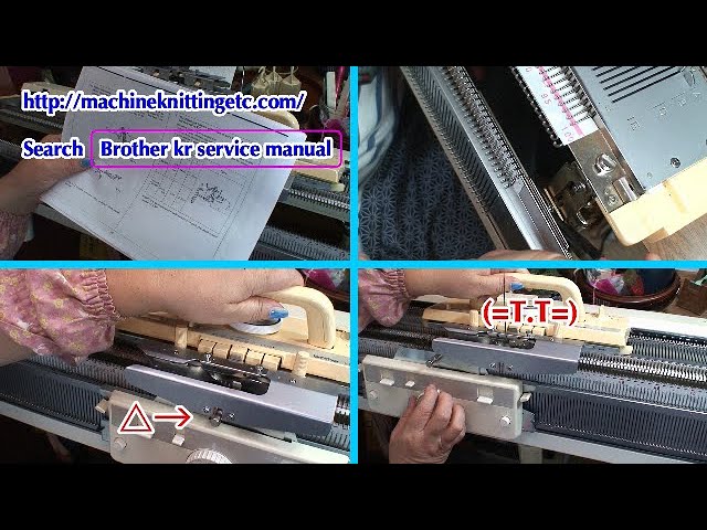 ブラザー 【ゴム編み機 練習】① 設置 Brother ribber training: setup