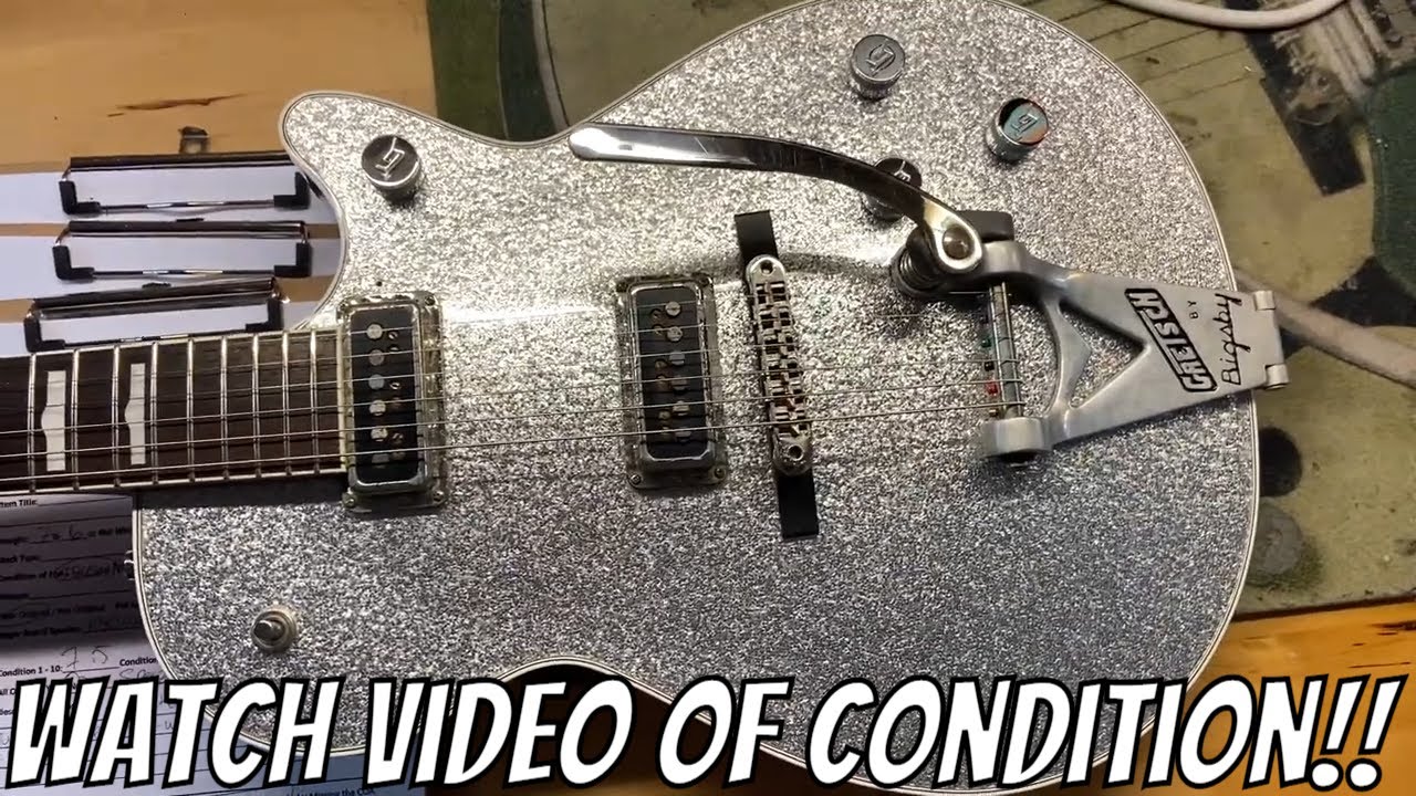 2015 Gretsch G6129T 1957 Silver Sparkle Jet - YouTube