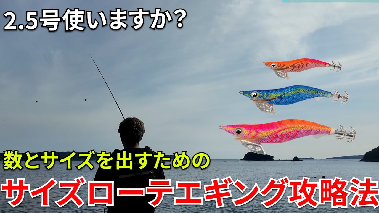 2 5号使う？秋イカエギングに適した号数と全季節に対応するエギサイズ