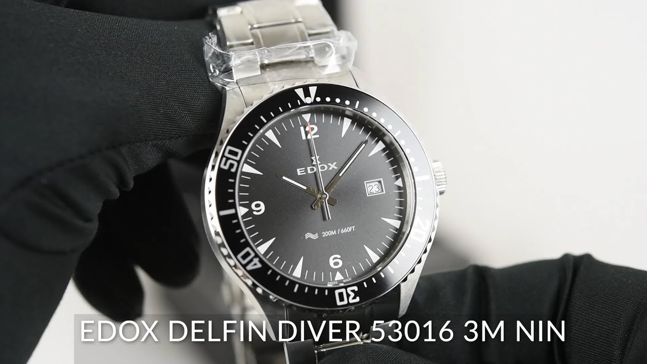 Edox Delfin Diver 53016 3M NIN - YouTube