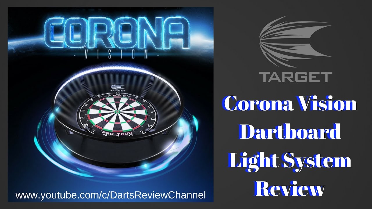 Target Corona Vision dartboard light system review - YouTube