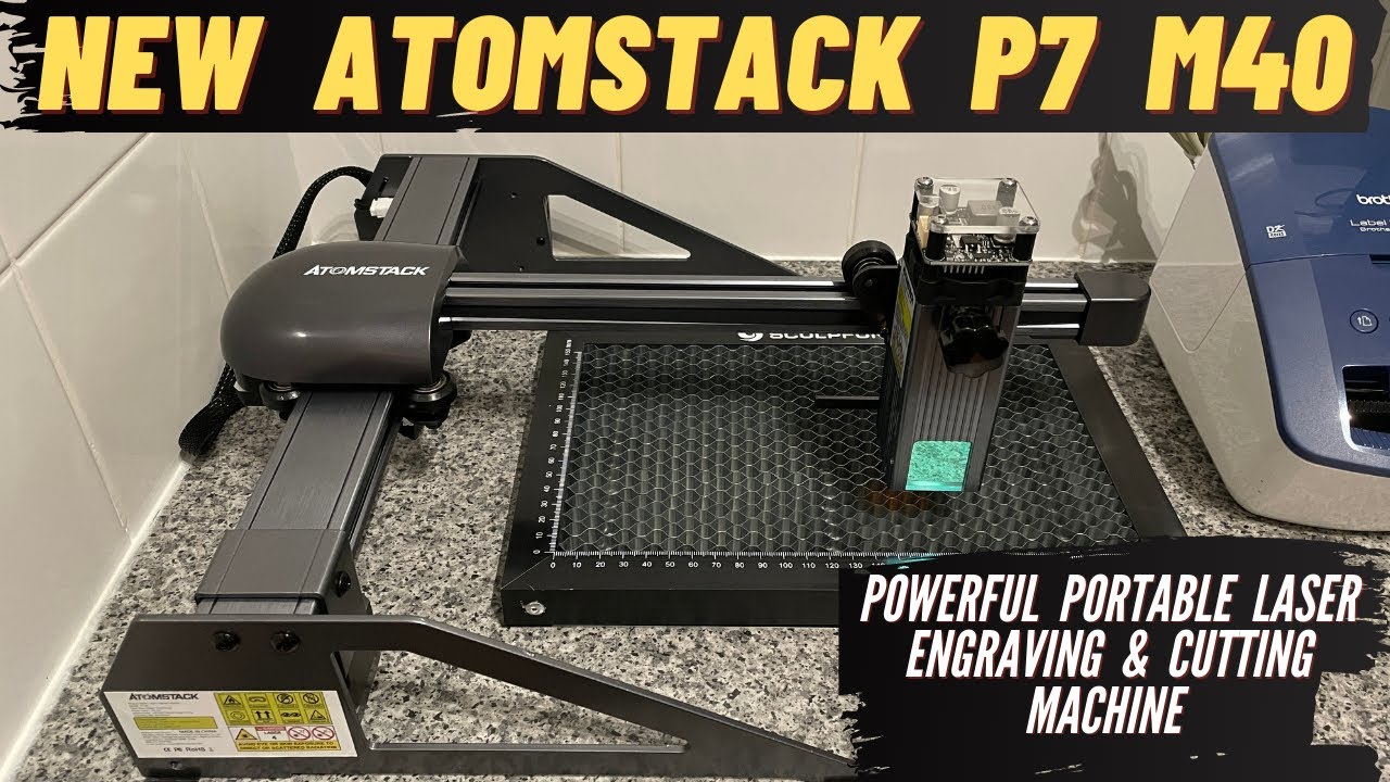 Atomstack P7 M40 40W Portable Laser Engraving Machine Unboxing