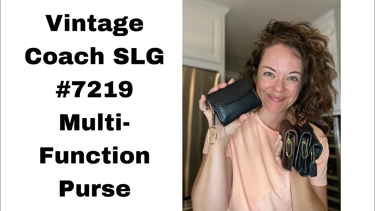 Vintage Coach SLG #7219 Multi-Function Purse Wallet Bag Talk - YouTube