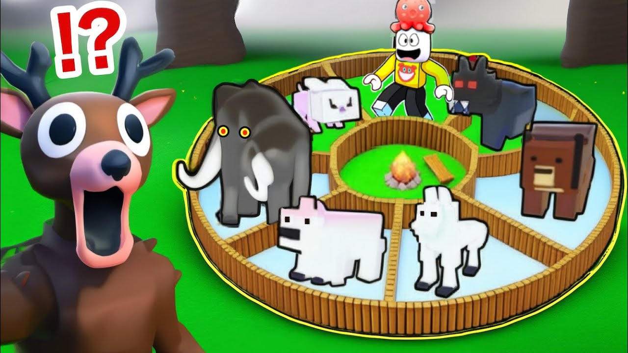 I was bored so I made a zoo and survived for 99 days on Roblox