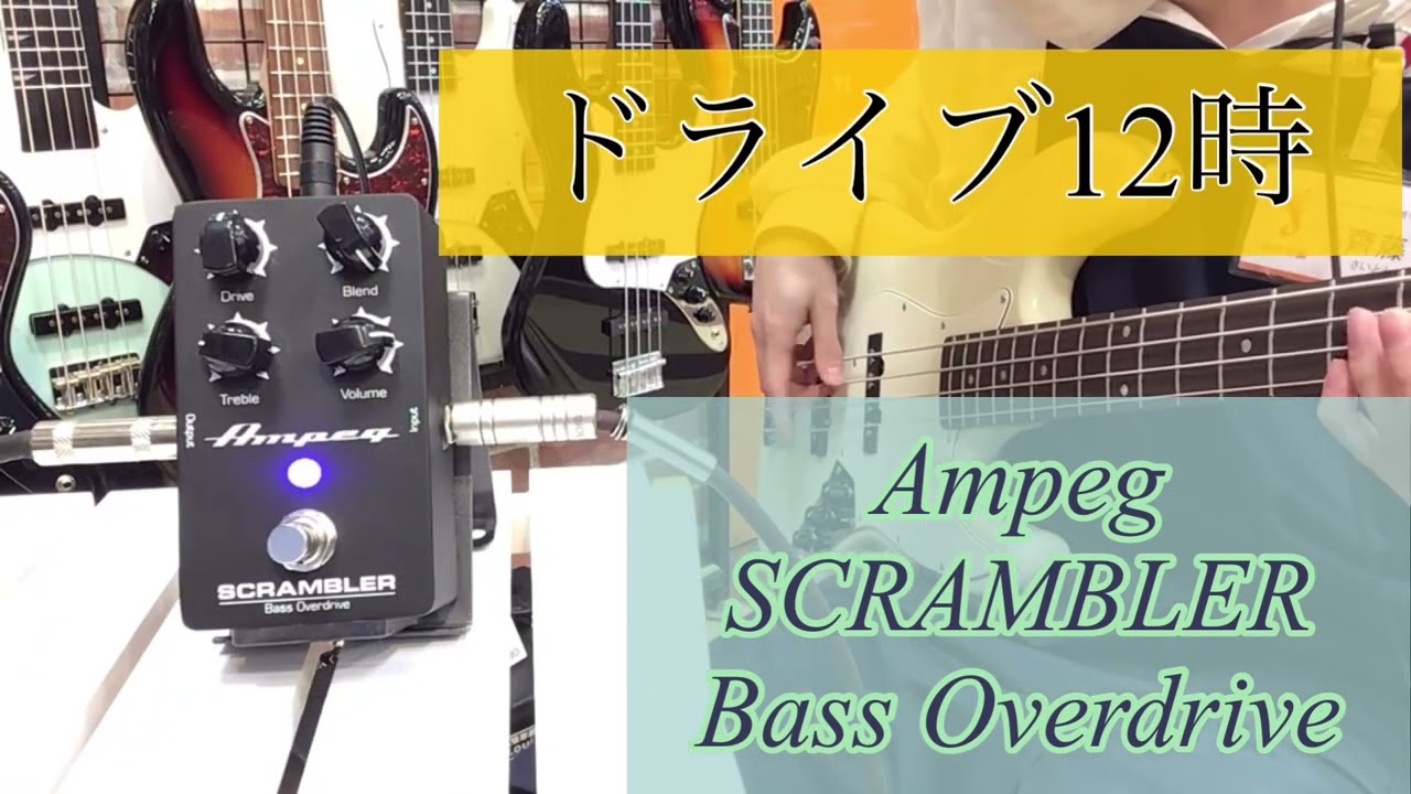 Ampeg SCRAMBLER Bass Overdrive 弾いてみた - YouTube
