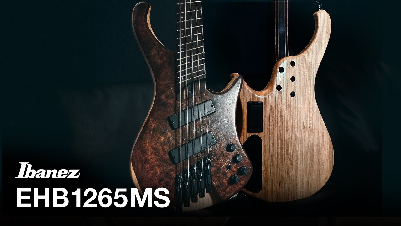 Ibanez EHB1265MS Walnut & Ash body - YouTube