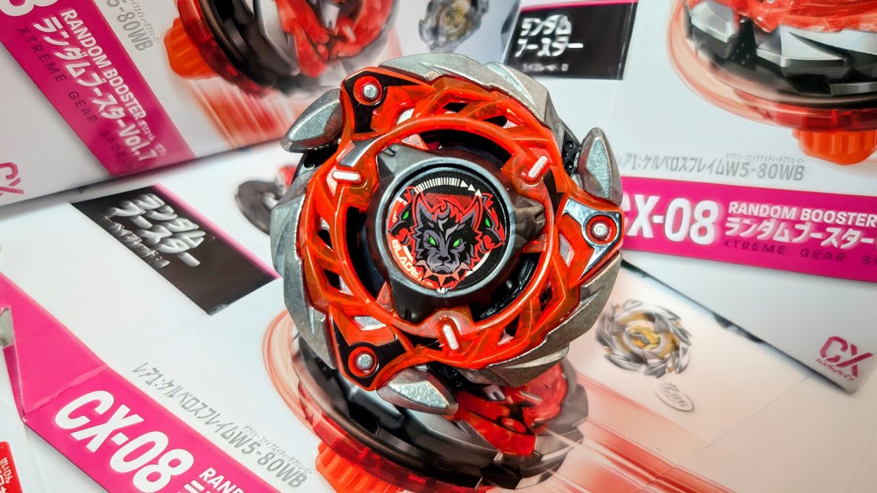 CX-08 Cerberus Flame W5-80WB Beyblade X CERBERUSFLAME W5-80WB