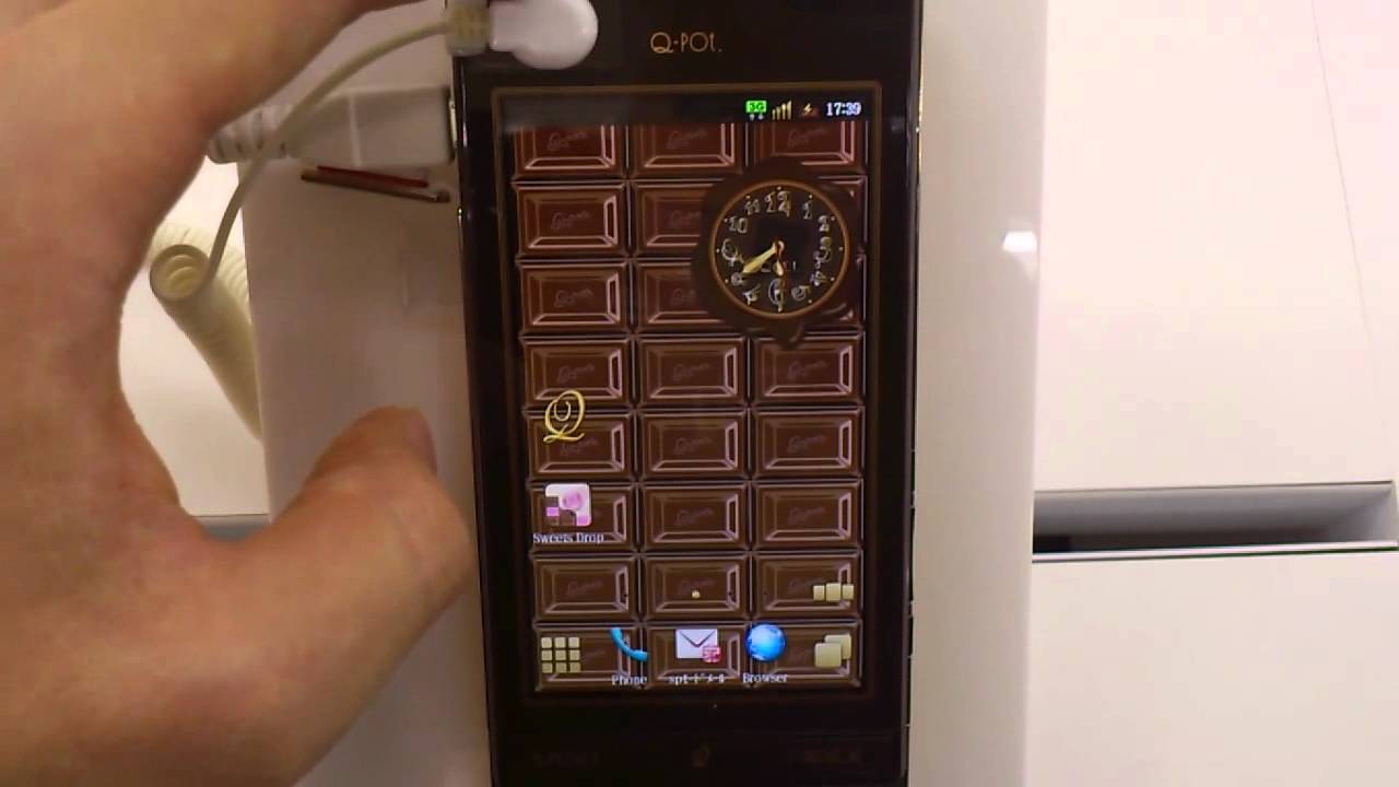 SHARP Q-pot.Phone SH-04D - Hands-on - YouTube