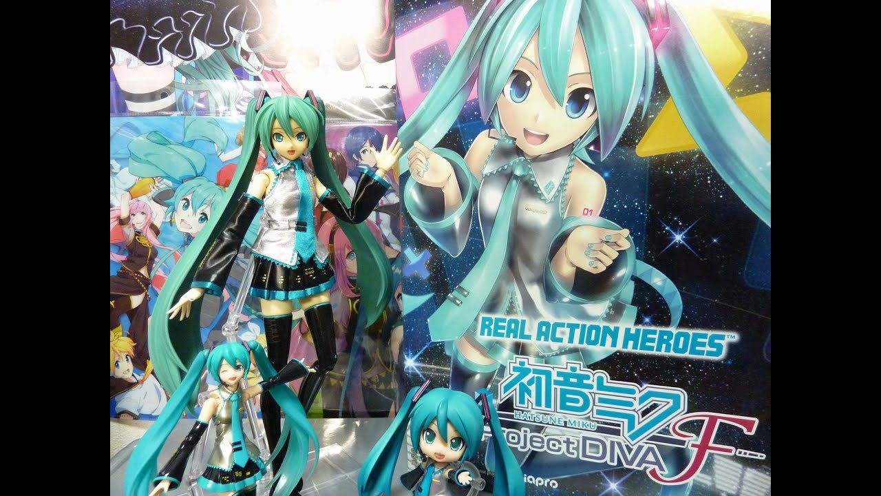 REAL ACTION HEROES 初音ミク -Project DIVA F- レビュー - YouTube
