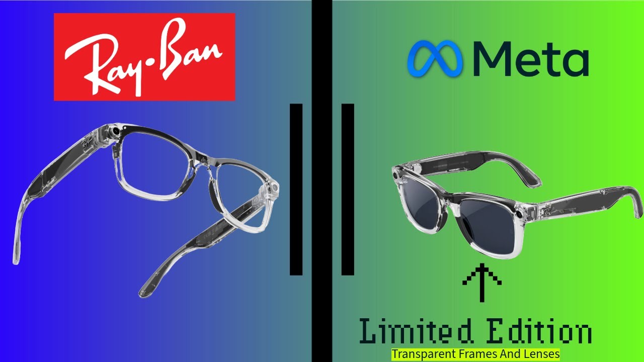 Limited Edition Transparent Ray-Ban Meta Wayfarer Smart Glasses