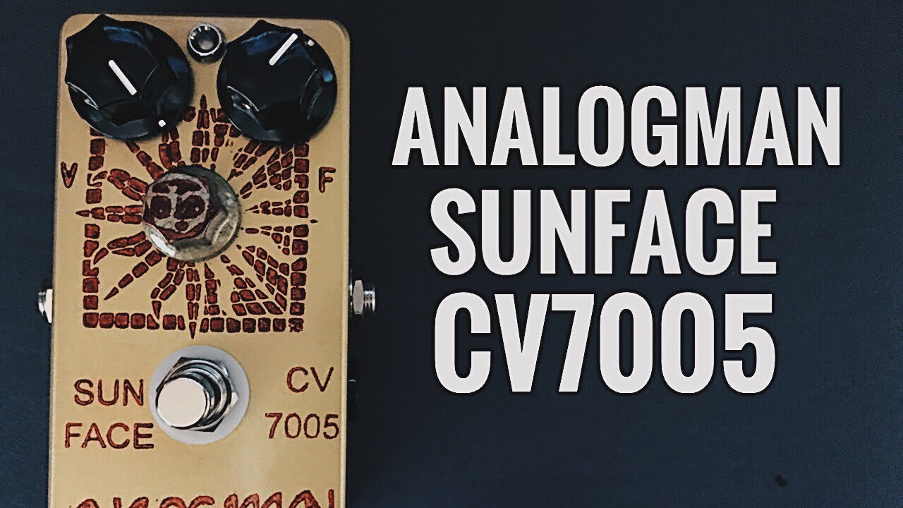 Analogman Sunface CV7005 Low Gain Germanium Fuzz Cleanup Demo