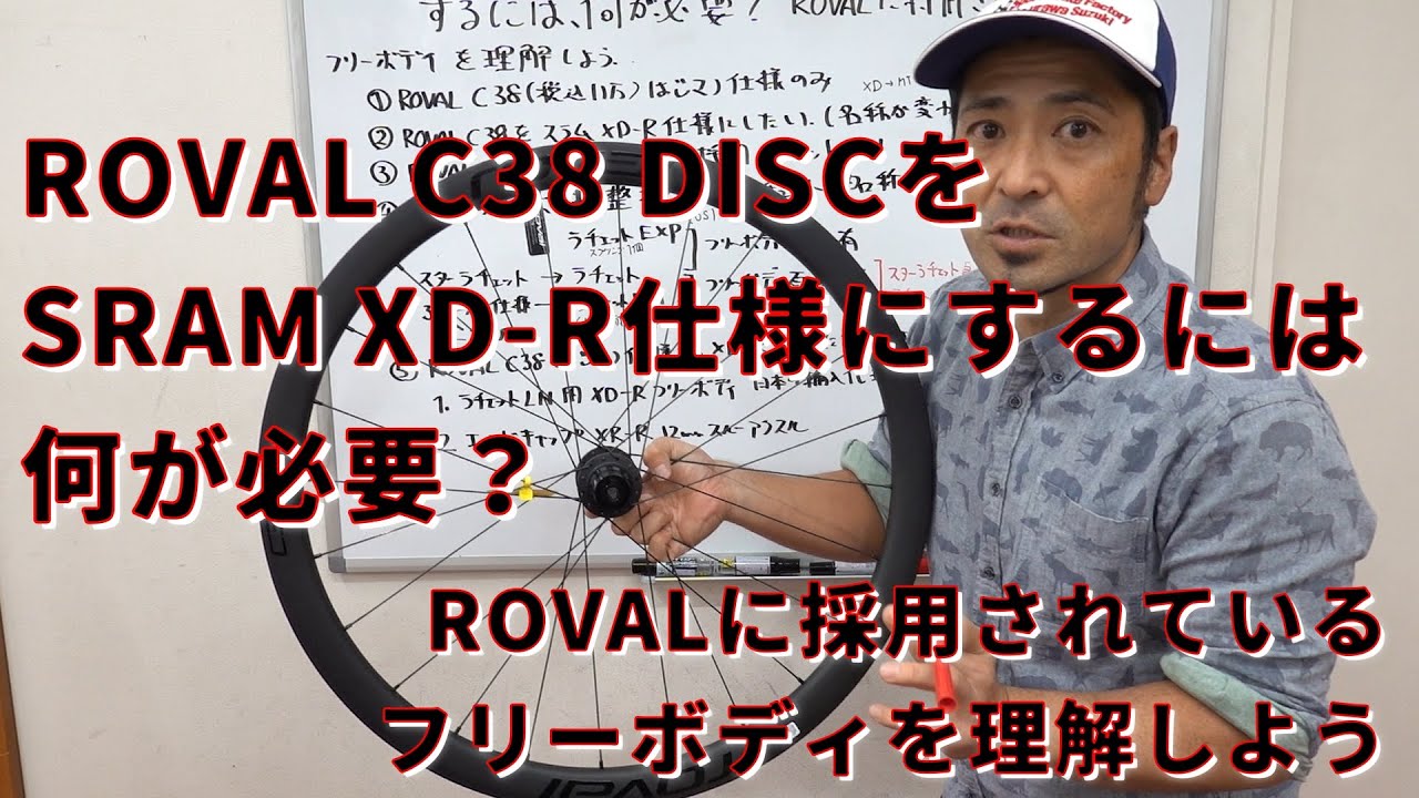 ROVAL C38 DISCをスラムXD-R仕様にするには何が必要？ROVALに採用され