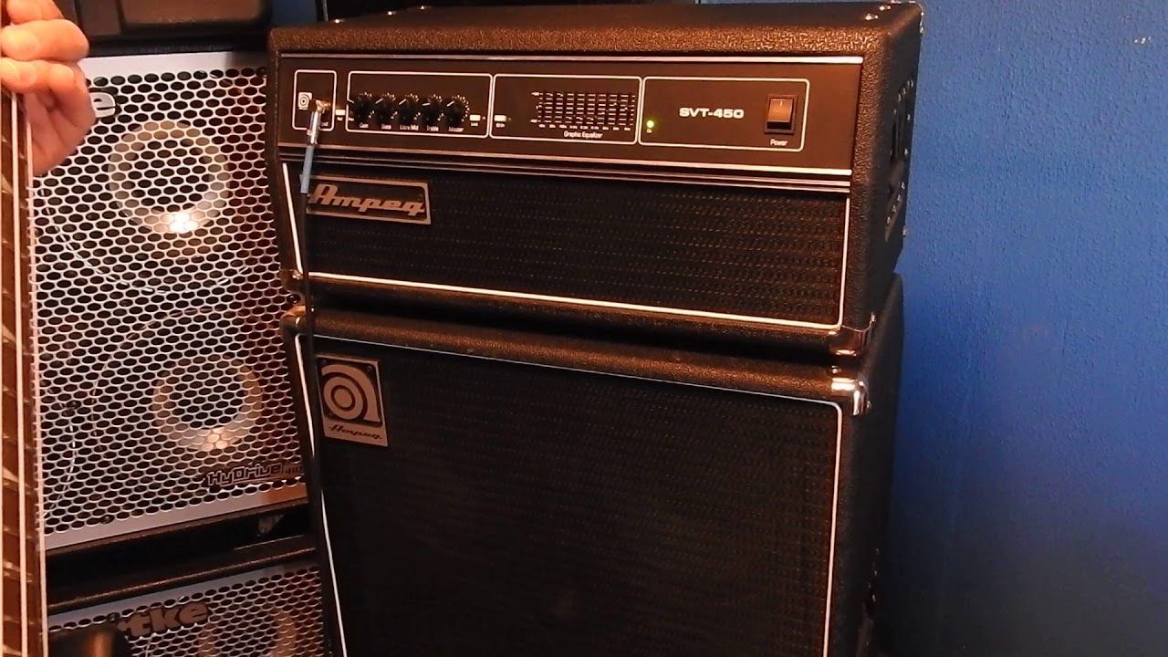 AMPEG - SVT 450 Bass Head Review. Made in America plus bass cover