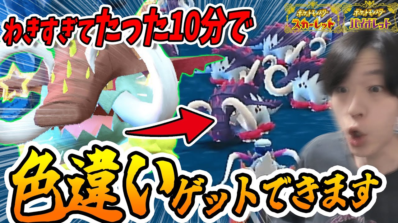 ポケモンSV】これで10分後に色違いゲットできます。色違いイダイナキバ