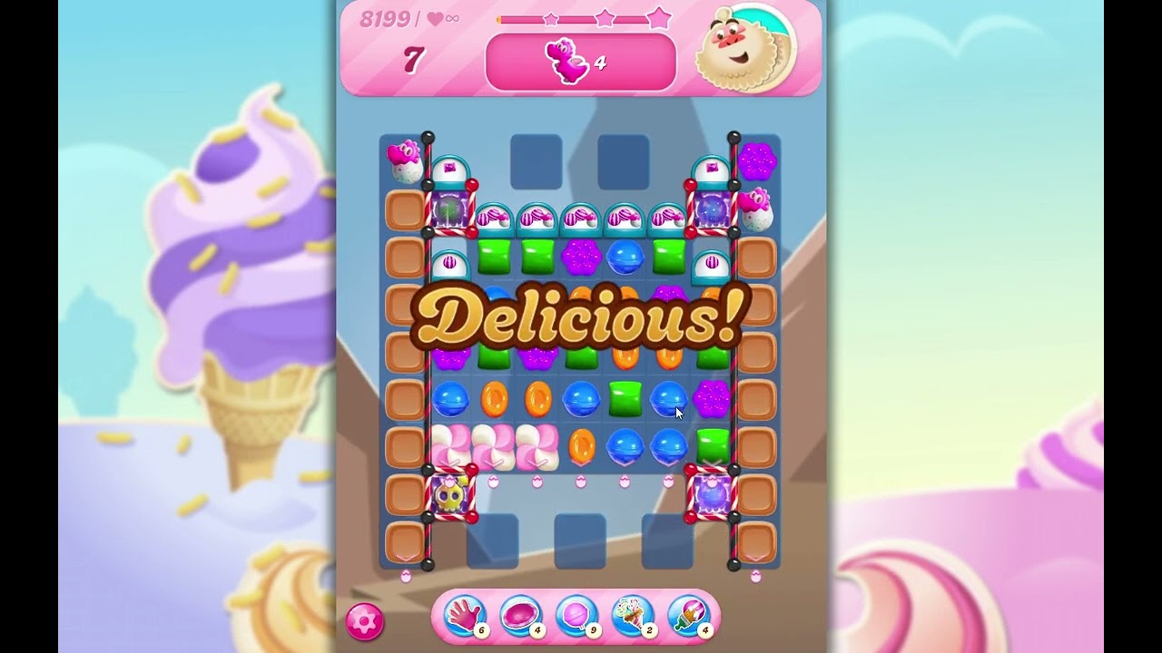 Candy Crush Saga Level 8199 - YouTube