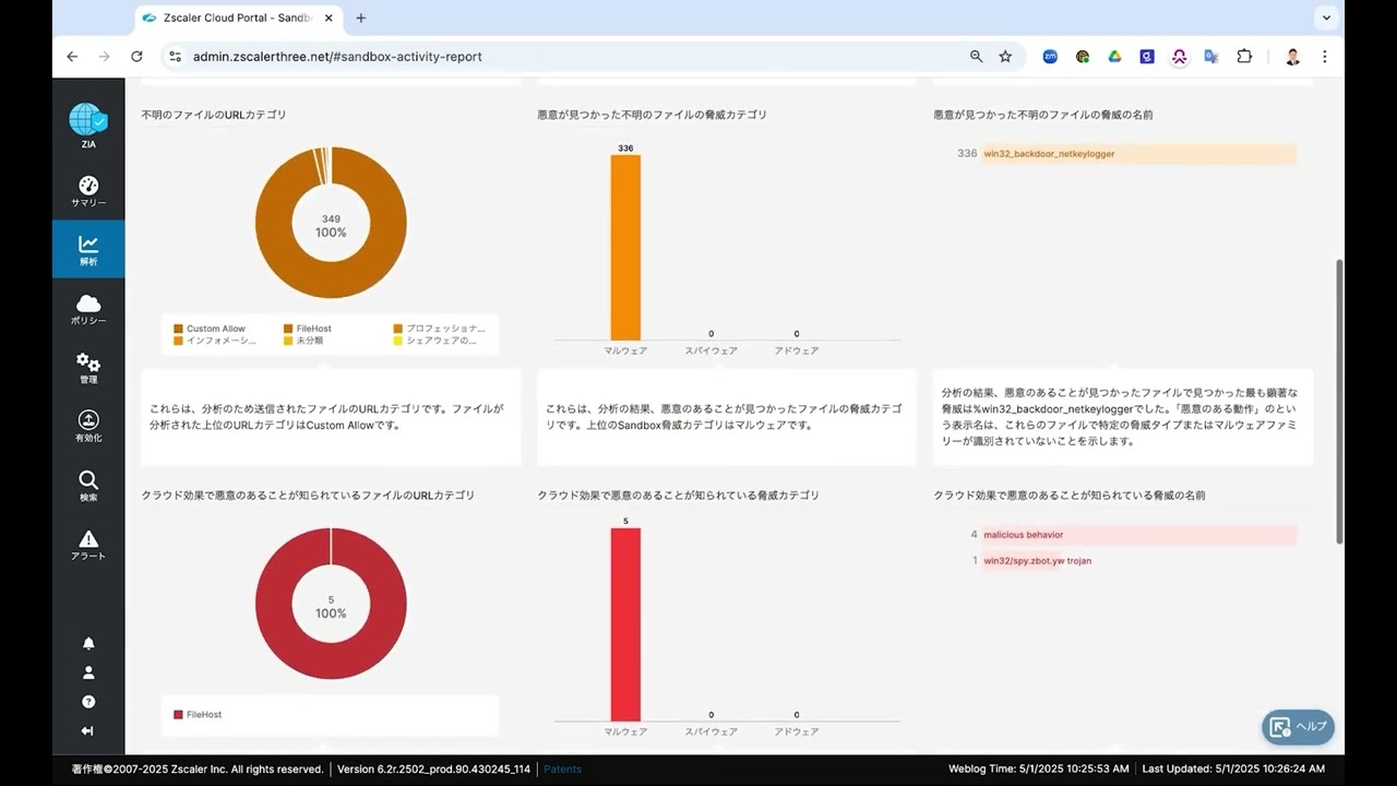 2025年5月】Zscaler Cloud Sandbox レポート機能について - YouTube