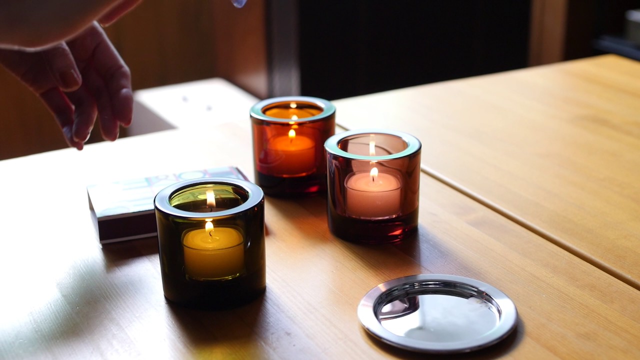 スコープ別注】iittala × marimekko / Kivi キャンドルホルダー - YouTube