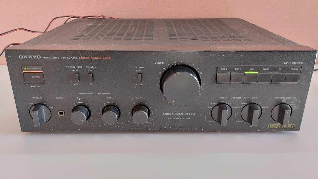 ONKYO Integra A-815RX stereo integrated amplifier - YouTube