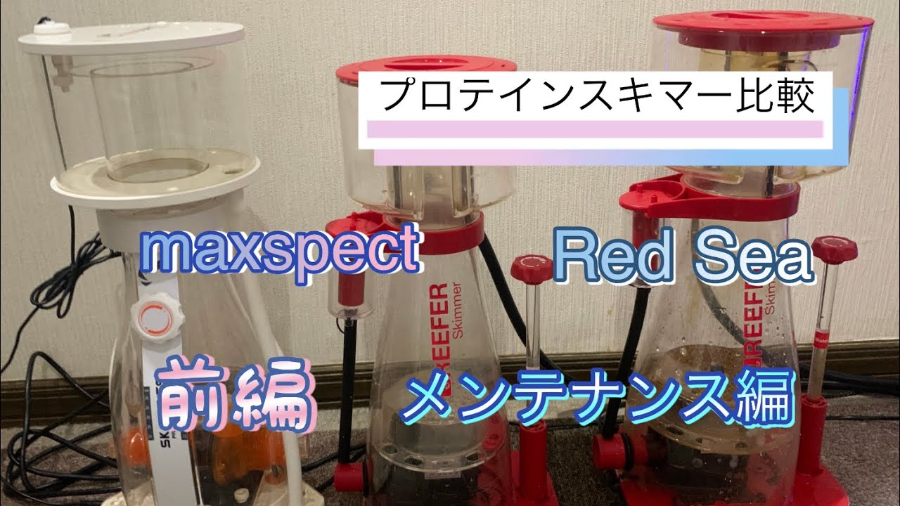 海水水槽 機材 プロテインスキマー比較 前編 メンテナンス編 - YouTube