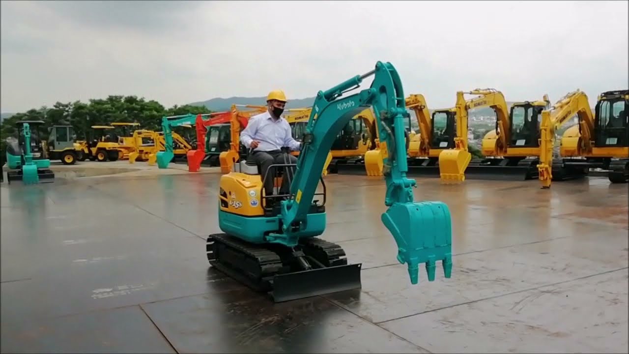 クボタ U-15-3S ミニユンボ ミニ油圧ショベル 0.06m3 [BE2232]【可変脚