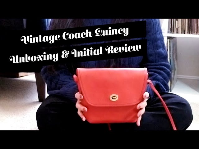 Vintage Coach Quincy Bag Unboxing & Initial Impression Review