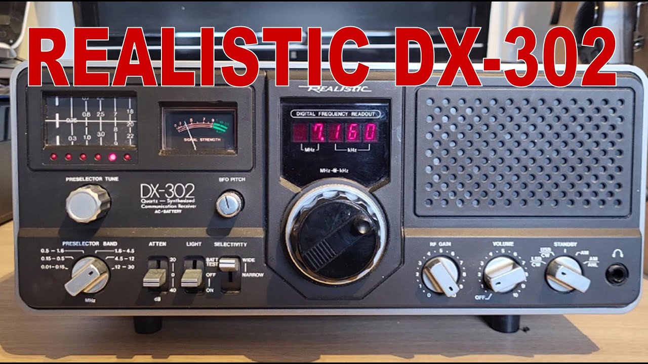Realistic DX-302 Shortwave receiver Ham Radio Receiver Demo - YouTube