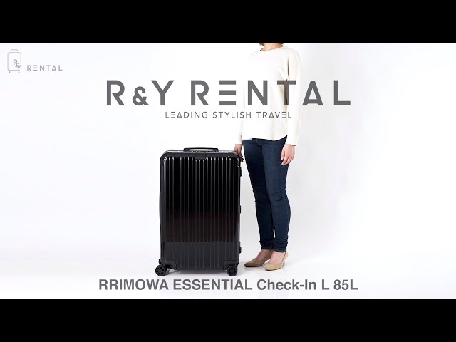 5-10泊] リモワ エッセンシャル 85L ブラック 4輪 RIMOWA Essential