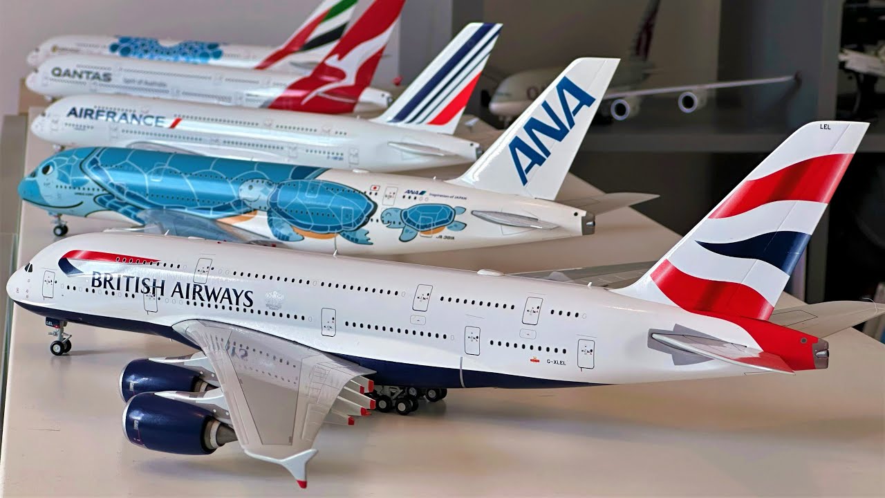 British Airways Airbus A380, 1:200 Diecast model Unboxing / Gemini