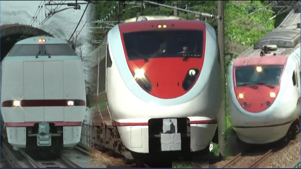 今なき国内最速の紅 681・683系スノーラビットエクスプレス - YouTube