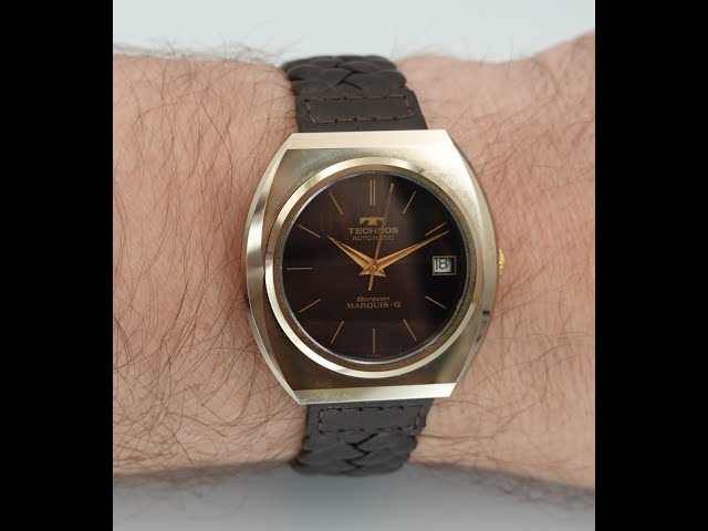 c1971 Technos Borazon Marquis-G men's automatic vintage watch with