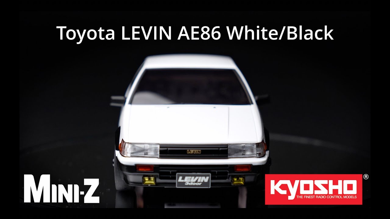 KYOSHO MINI-Z AWD Toyota COROLLA LEVIN AE86 White/Black - YouTube