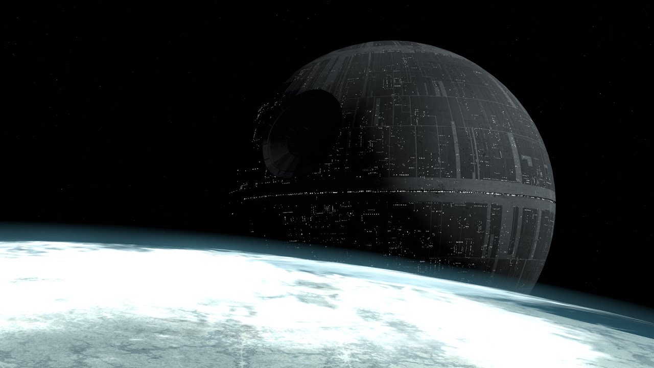 Death Star Exiting Hyperspace | Star Wars Blender Animation - YouTube
