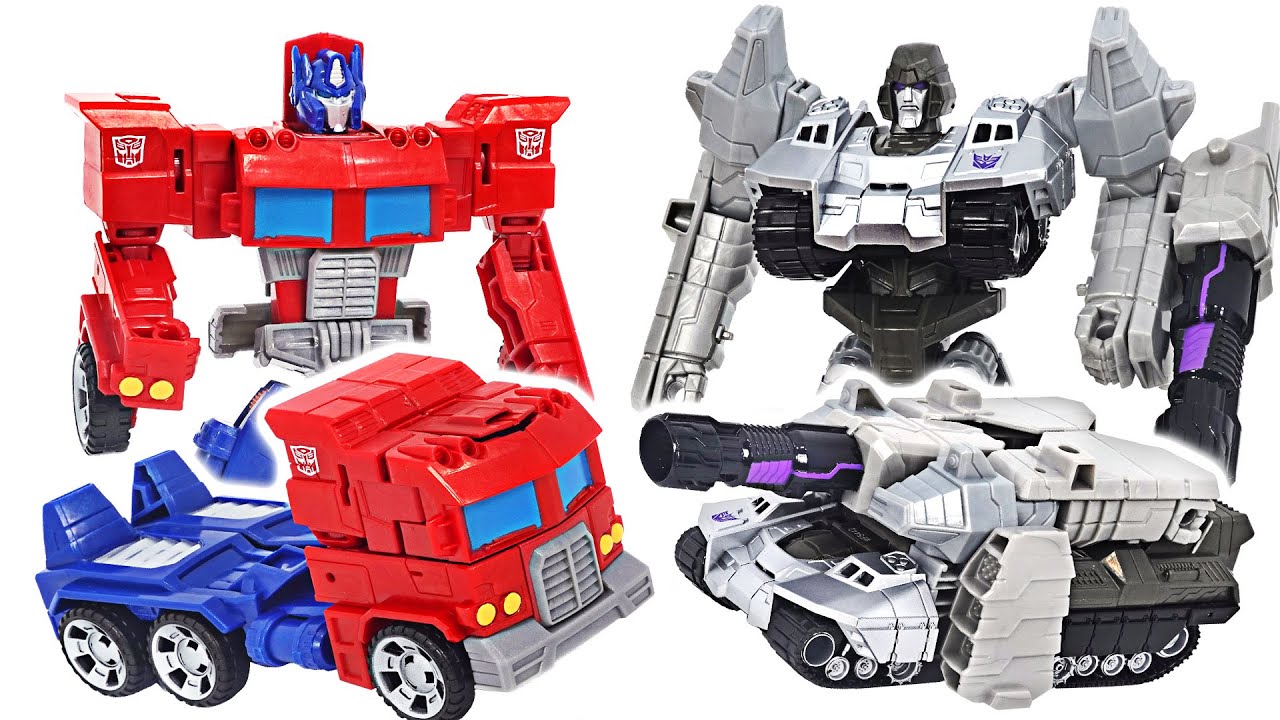 トランスフォーマーヒーローズと悪役オプティマスプライムVSメガトロン