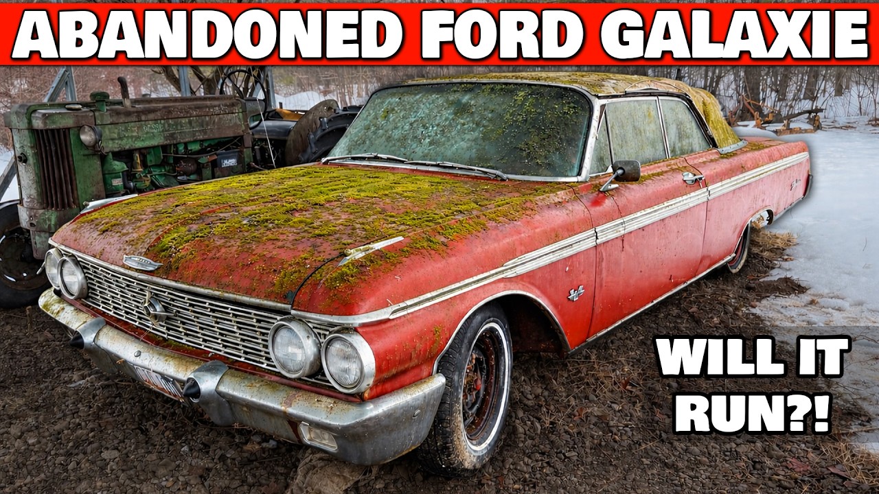 1959 Convertible repair Fairlane Skyliner American car - YouTube