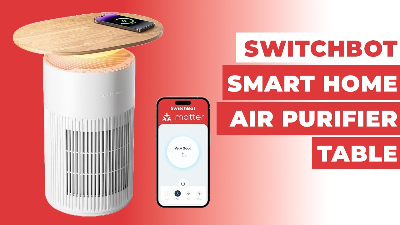SwitchBot Air Purifier Table - YouTube