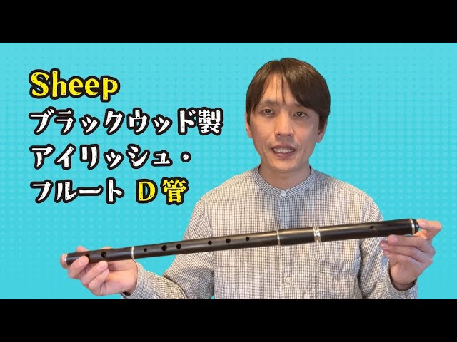 Sheep ブラックウッド製 アイリッシュ・フルート D管 - YouTube