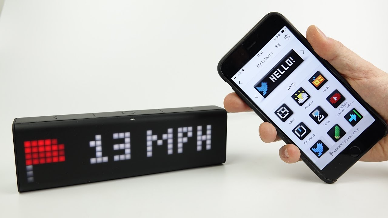 Review: LaMetric Time - WiFi App enabled Smart clock - YouTube