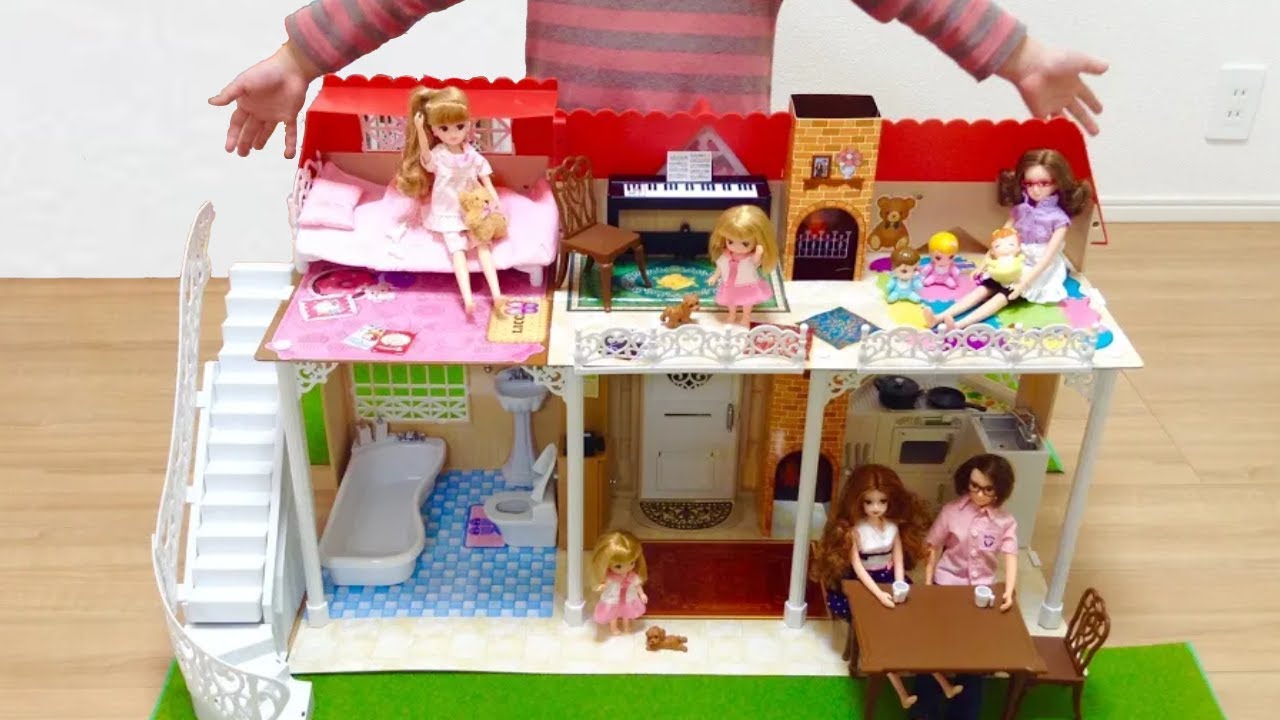 Licca-chan Doll House Toy / Grand Dream House Playset - YouTube