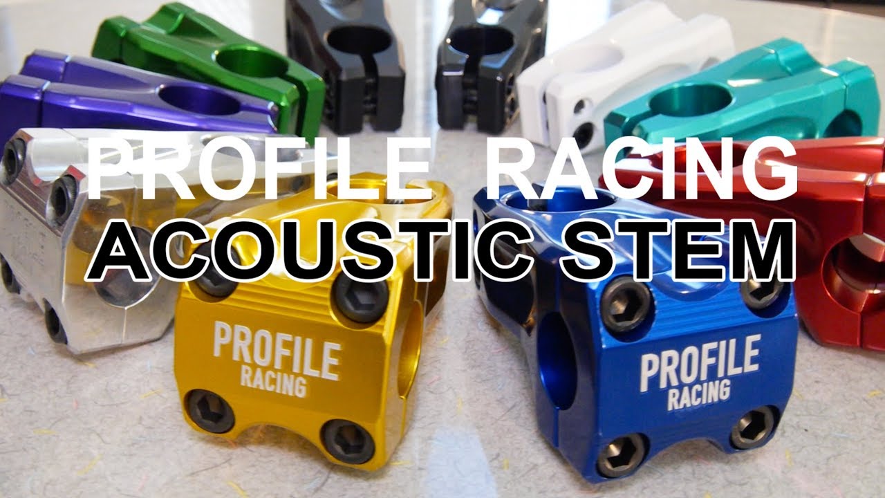 BMX PARTS - Profile Racing - Acoustic Front-Load Stem - YouTube