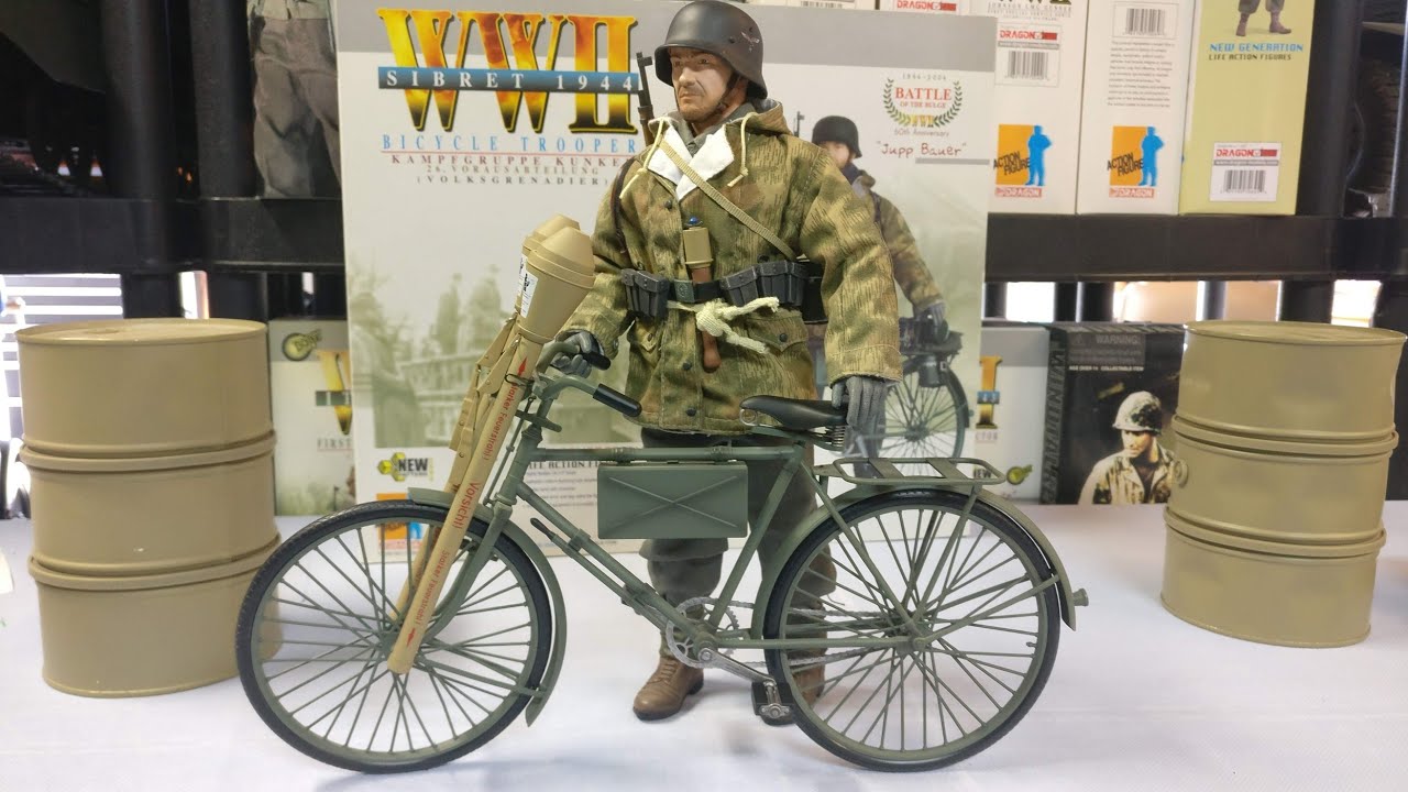 1/6th WWII GERMAN BICYCLE TROOPER, KAMPFGRUPPE KUNKEL, 